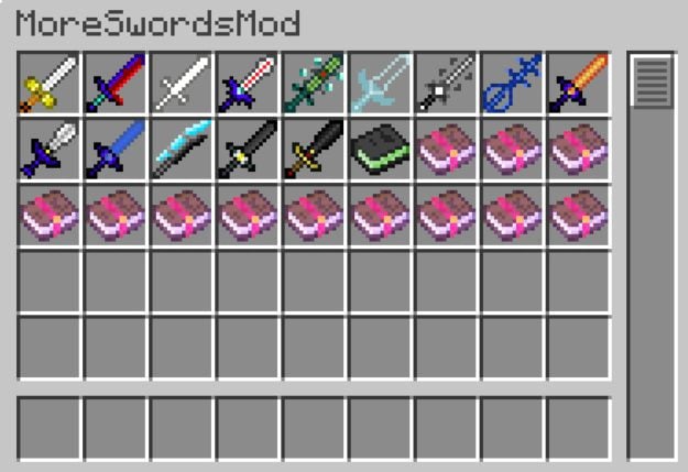 More Swords Mod 1.8.9, 1.7.10 (More Enchantments) 