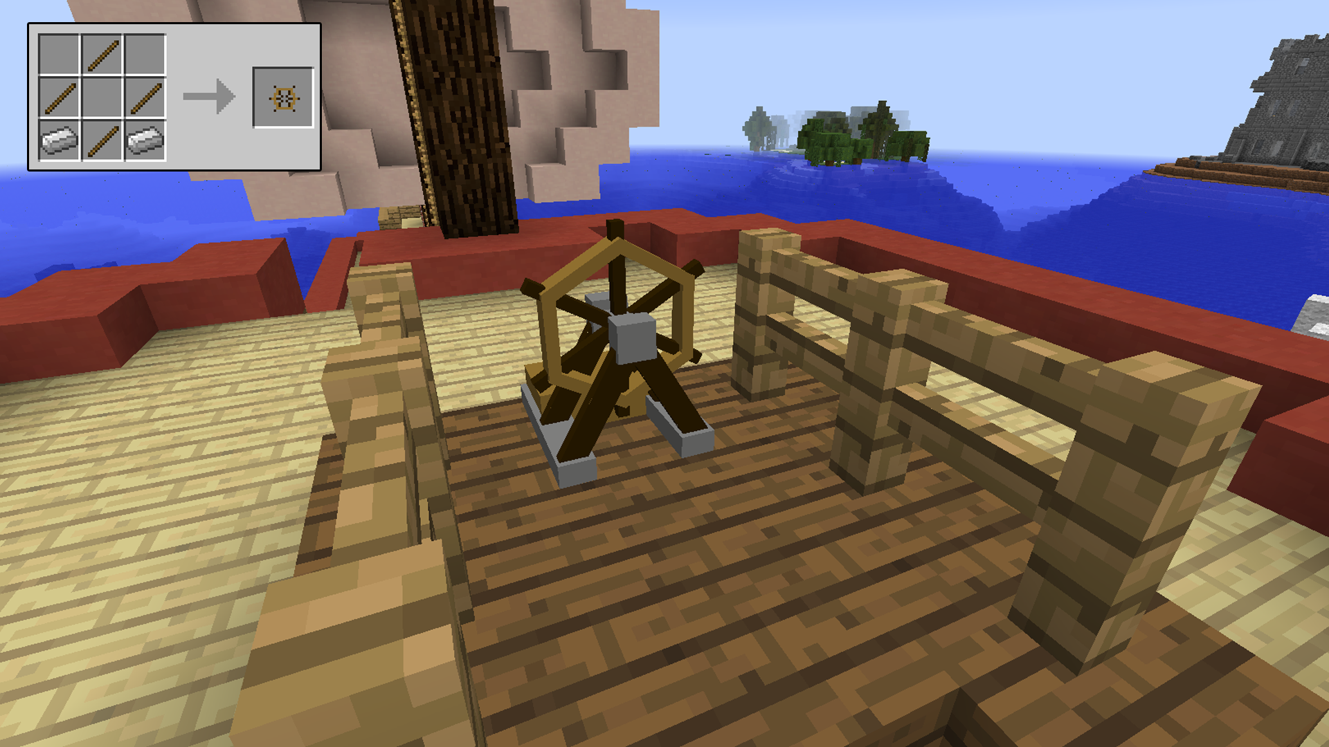 pirate ship steering wheel minecraft