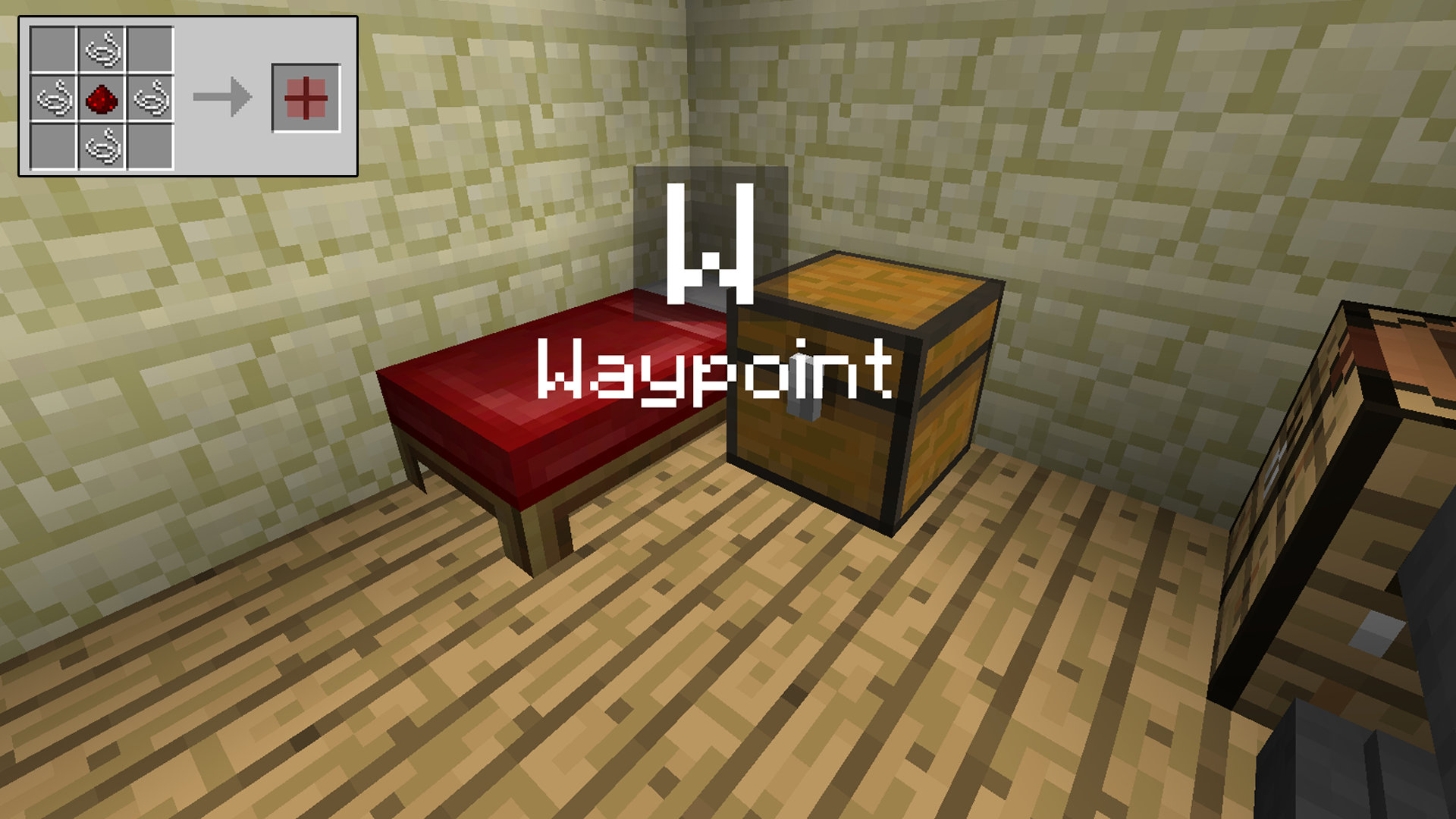 how to make a waypoint in minecraft