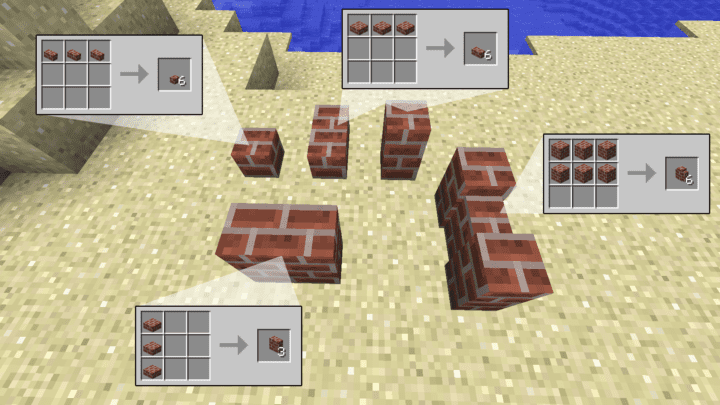 Extended block shapes - Minecraft Mod