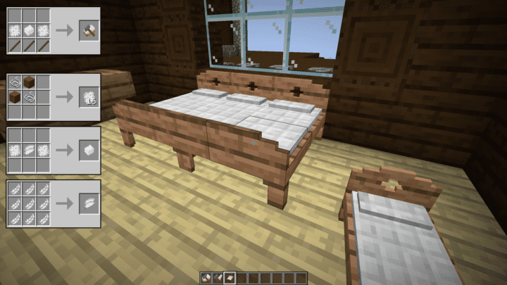 Multibeds 1 18 2 Minecraft Mods, How To Make A Double Bunk Bed In Minecraft