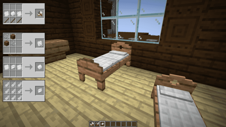 Multibeds 1 19 Minecraft Mods, How To Build A Wooden Full Bed Frame In Minecraft